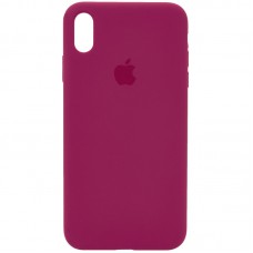 Чохол Silicone Case Full Protective (AA) для Apple iPhone XS Max (6.5") Червоний / Rose Red