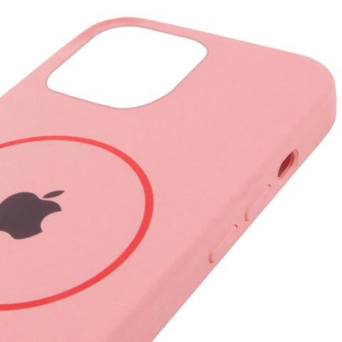 Чохол Silicone Case Full Protective (AA) with MagSafe для Apple iPhone 11 (6.1") Рожевий / Light pink