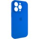 Чохол Silicone Case Full Camera Protective (AA) для Apple iPhone 15 Pro Max (6.7") Синій / Capri Blue
