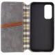 Шкіряний чохол книжка GETMAN Cubic (PU) для Samsung Galaxy M35 5G Сірий