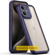 TPU чохол Transparent + Colour 1,5mm для Apple iPhone XR (6.1") Purple