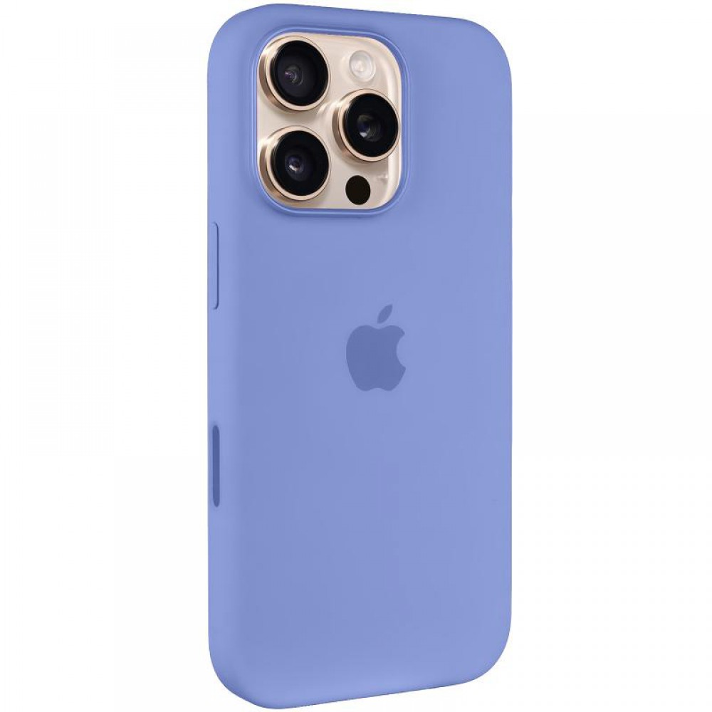 Чохол Silicone case (AAA) with Magsafe and Animation (button) для Apple iPhone 16 Pro Max (6.9") Periwinkle