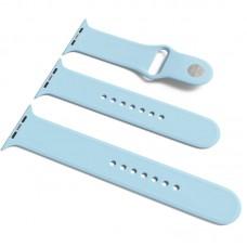 Силіконовий ремінець для Apple Watch Sport Band 38 / 40 / 41 (S/M & M/L) 3pcs Блакитний / Lilac Blue