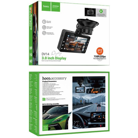Відеореєстратор Hoco DV14 3-inch screen display (720P) Metal gray