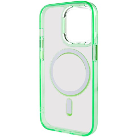 Чохол TPU Iris with MagSafe для Apple iPhone 13 Pro (6.1") Салатовий