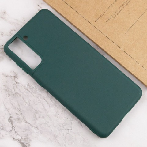 Силіконовий чохол Candy для Samsung Galaxy S21+ Зелений / Forest green