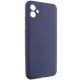 Чохол TPU GETMAN Liquid Silk Full Camera для Samsung Galaxy A06 Синій / Midnight Blue
