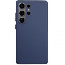 Шкіряний чохол Leather Case (AAA) для Samsung Galaxy S25 Ultra Dark Blue