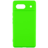 Чохол TPU GETMAN Liquid Silk Full Camera для Google Pixel 6 Салатовий / Neon Green