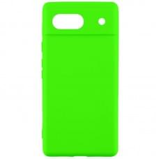 Чохол TPU GETMAN Liquid Silk Full Camera для Google Pixel 6 Салатовий / Neon Green