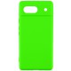 Чохол TPU GETMAN Liquid Silk Full Camera для Google Pixel 6 Салатовий / Neon Green