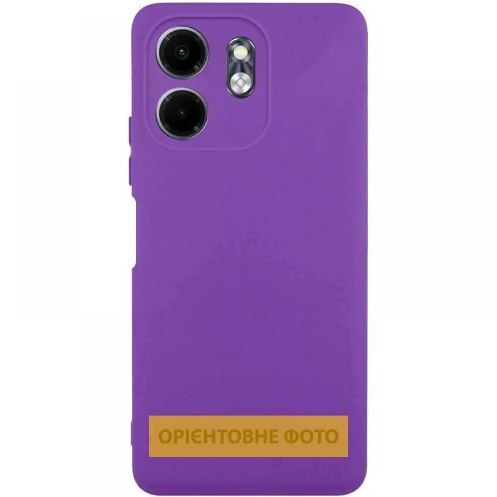 Чохол TPU GETMAN Liquid Silk Full Camera для Motorola Moto G55 5G Фіолетовий / Purple