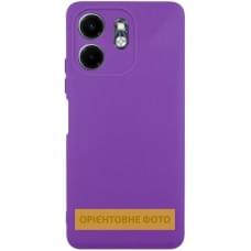 Чохол TPU GETMAN Liquid Silk Full Camera для Motorola Moto G55 5G Фіолетовий / Purple