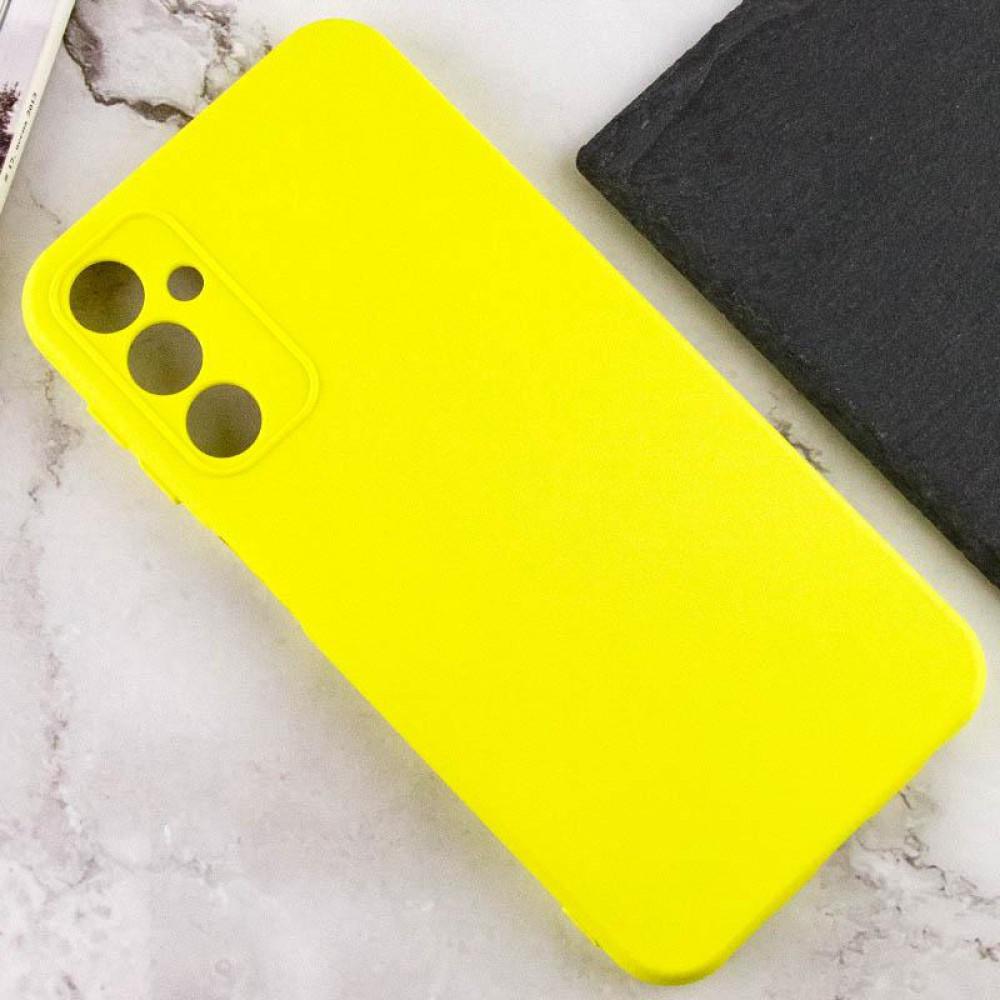Чохол TPU GETMAN Liquid Silk Full Camera для Samsung Galaxy M34 5G Жовтий / Flash
