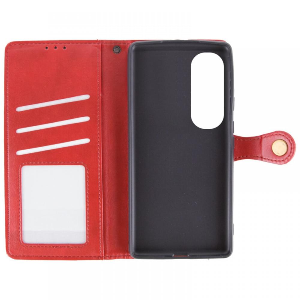 Шкіряний чохол-книжка GETMAN Gallant (PU) для Oppo A60 4G Червоний