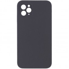 Silicone Case Square Full Camera Protective (AA) NOLOGO для Apple iPhone 11 Pro Max (6.5") Сірий / Dark Gray