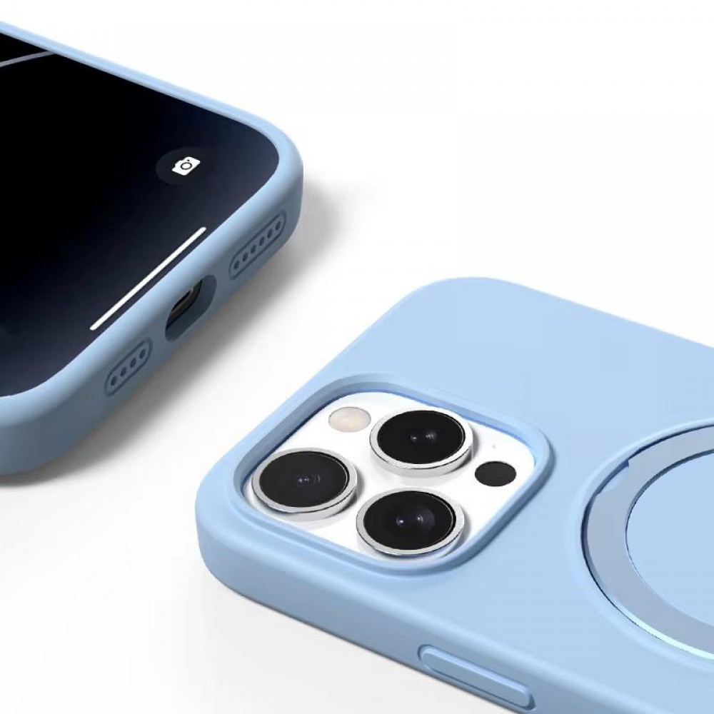 Чохол Silicone Case Full Protective with Ring для Apple iPhone 14 Pro (6.1") Blue