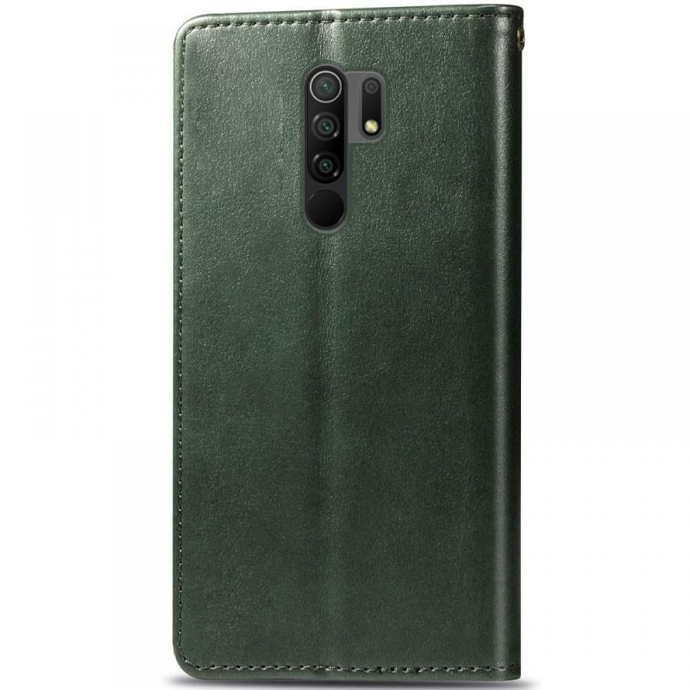 Шкіряний чохол-книжка GETMAN Gallant (PU) для Xiaomi Redmi Note 8 Pro Зелений