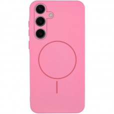 Чохол Silicone Cover Lakshmi Full Camera (AA) with MagFit для Samsung Galaxy S24 FE Рожевий / Light pink