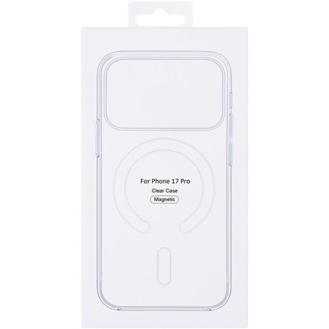 Чохол Clear Case (AAA) with MagSafe and Animation для Apple iPhone 17 Pro (6.3") Clear