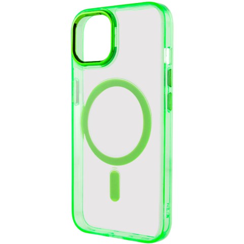 Чохол TPU Iris with MagSafe для Apple iPhone 14 (6.1") Салатовий