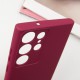 Чохол Silicone Cover Lakshmi Full Camera (AA) для Samsung Galaxy S24 Ultra Бордовий / Marsala