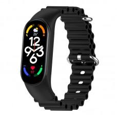 Ремінець Ocean Band для Xiaomi Mi Band 9/8 Чорний / Black
