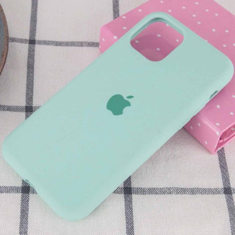 Чохол Silicone Case Full Protective (AA) для Apple iPhone 11 Pro (5.8") Бірюзовий / Turquoise