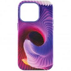 Шкіряний чохол Colour Splash with MagSafe для Apple iPhone 14 Pro Max (6.7") Purple / Pink