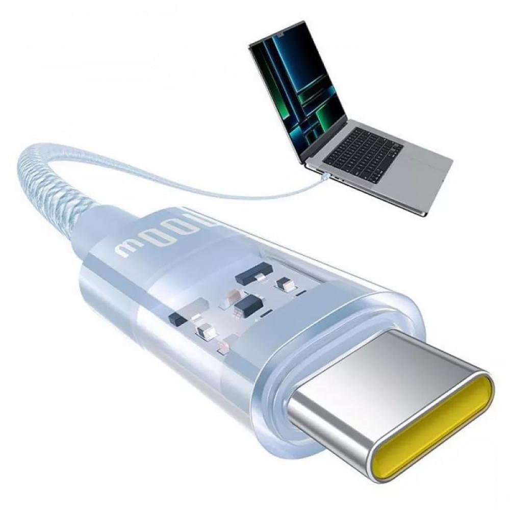 Дата кабель Baseus Gem Fast Charging Type-C to Type-C 100W (2m) (P10373000111-01) Blue