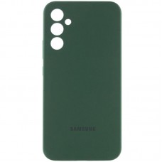 Чохол Silicone Cover Lakshmi Full Camera (AA) with logo для Samsung Galaxy A35 Зелений / Dark green