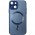 Чохол TPU+Glass Sapphire Midnight with MagSafe для Apple iPhone 15 (6.1") Синій / Deep navy