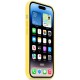 Чохол Silicone case (AAA) full with Magsafe для Apple iPhone 14 Pro (6.1") Жовтий / Canary Yellow
