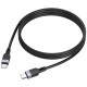 Дата кабель Hoco X109 Energy silicone Type-C to Type-C 60W (1m) Black
