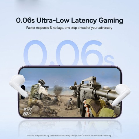 Бездротові TWS навушники Baseus Bowie E13 (A00059701217-Z) Moon White