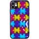 TPU+PC чохол Prisma Fluffie для Apple iPhone 12 (6.1") Puzzle