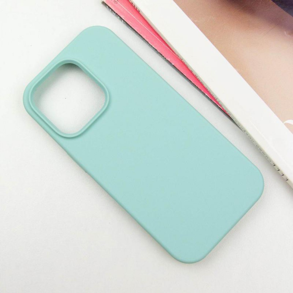Чохол Silicone Case Full Protective (AA) NO LOGO для Apple iPhone 16 (6.1") Бірюзовий / Beryl