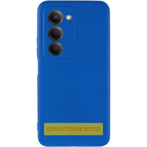 Чохол TPU GETMAN Liquid Silk Full Camera для Xiaomi Redmi 15 (Global) Синій / Royal blue