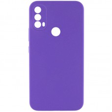Чохол Silicone Cover Lakshmi Full Camera (AAA) для Motorola Moto E40 Фіолетовий / Amethyst