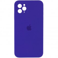 Чохол Silicone Case Square Full Camera Protective (AA) для Apple iPhone 11 Pro Max (6.5") Фіолетовий / Ultra Violet