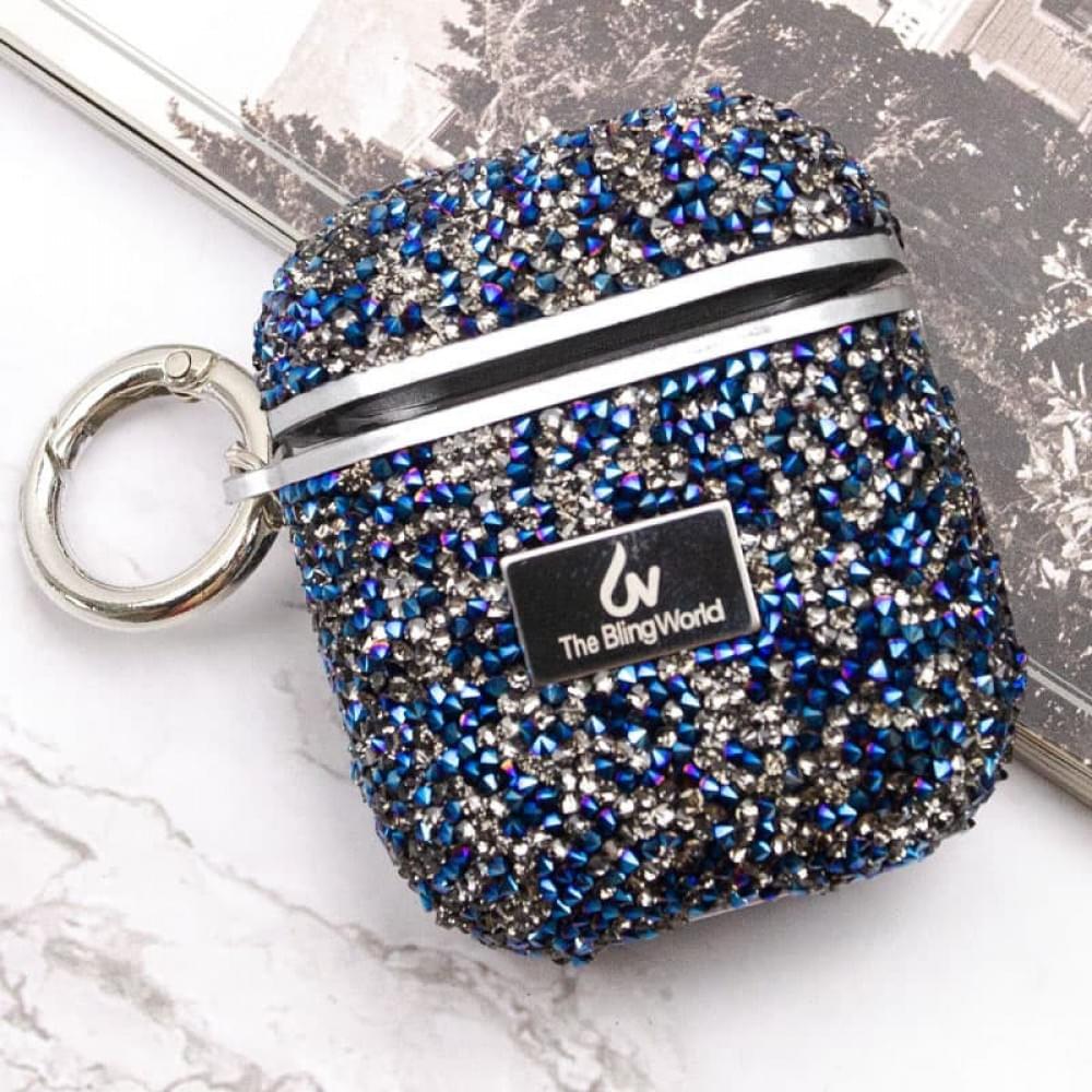 TPU чехол Bling World Rock Diamond для наушников AirPods 1/2