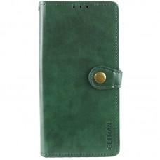 Шкіряний чохол книжка GETMAN Gallant (PU) для Xiaomi Redmi Note 13 4G Зелений