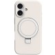 Чохол Silicone Case Full Protective NO LOGO with Ring для Apple iPhone 16 Plus (6.7") White