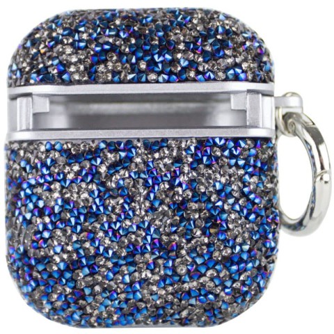 TPU чохол Bling World Rock Diamond для навушників AirPods 1/2 Синій