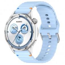 Силіконовий ремінець Wavy для Smart Watch 20mm Light Blue