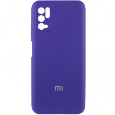 Чохол Silicone Cover Full Camera (AA) для Xiaomi Redmi Note 10 5G / Poco M3 Pro Фіолетовий / Purple