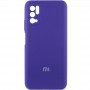 Чохол Silicone Cover Full Camera (AA) для Xiaomi Redmi Note 10 5G / Poco M3 Pro Фіолетовий / Purple