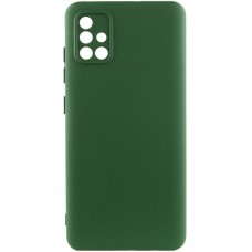Чохол Silicone Cover Lakshmi Full Camera (AA) для Samsung Galaxy A51 Зелений / Dark green
