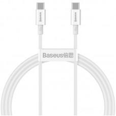 Дата кабель Baseus Superior Series Fast Charging Type-C to Type-C PD 100W (1m) (CATYS-B) Білий
