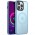 TPU+PC чохол Metal Buttons with MagSafe Colorful для Apple iPhone 13 Pro (6.1") Блакитний
